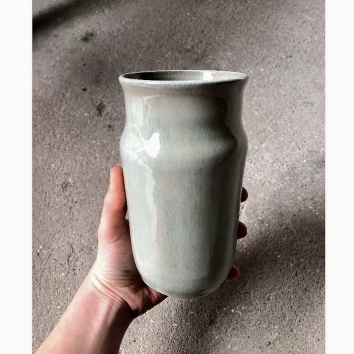 vase, céramique, poterie, grès, fait main, fleurs, idée cadeau, fabrication locale, made in france